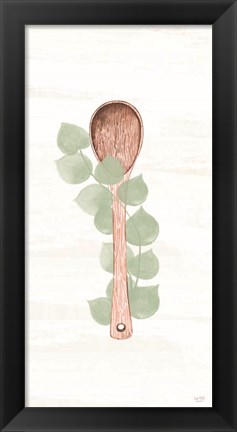 Framed Kitchen Utensils - Wooden Spoon Print