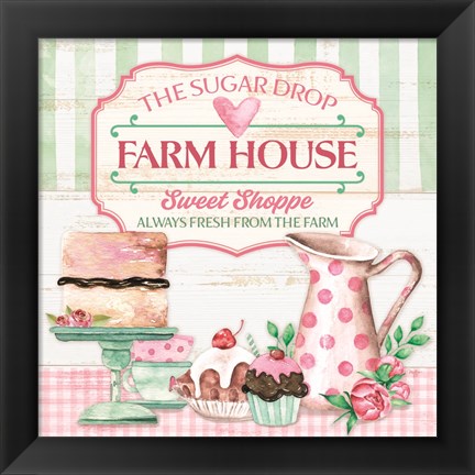 Framed Sweet Shoppe Print