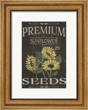 Framed Sunflower Seeds Print