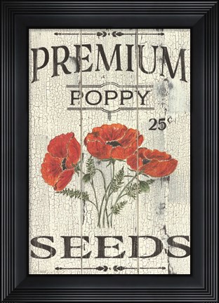 Framed Poppy Seeds Print