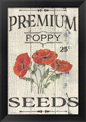 Framed Poppy Seeds Print