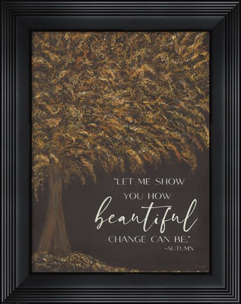 Framed Autumn&#39;s Wisdom Print