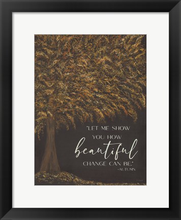 Framed Autumn&#39;s Wisdom Print