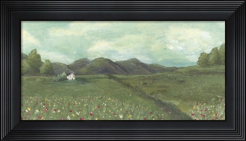 Framed Cottage in the Spring Print