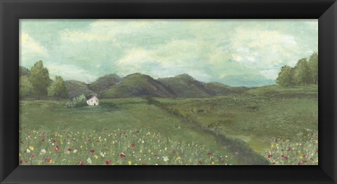 Framed Cottage in the Spring Print