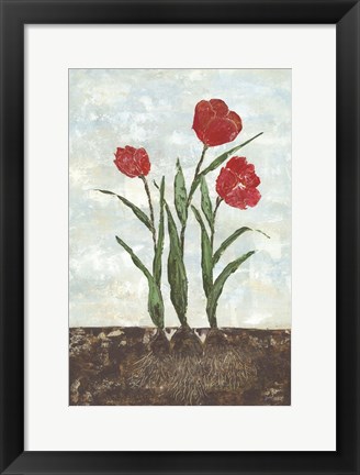 Framed Red Tulips Print