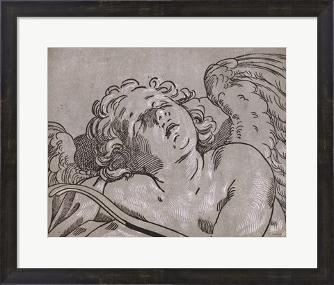 Framed Cupid Print