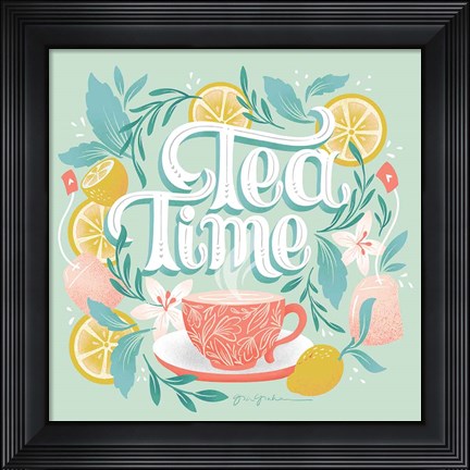 Framed Tea Time V Print