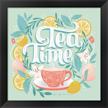 Framed Tea Time V Print