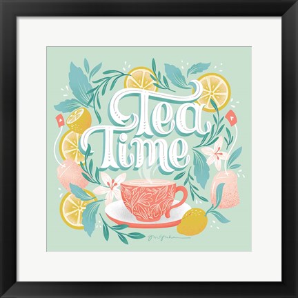 Framed Tea Time V Print