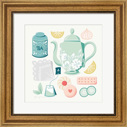 Framed Tea Time IV Print