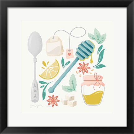 Framed Tea Time III Print