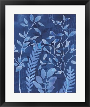 Framed Indigo Petals XI Print