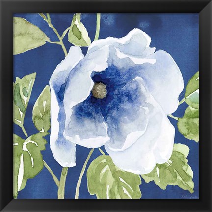 Framed Indigo Petals VIII Print