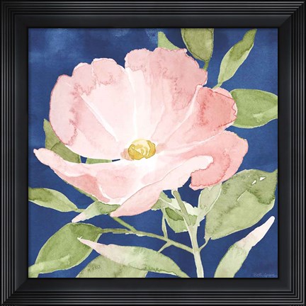 Framed Indigo Petals IX Print