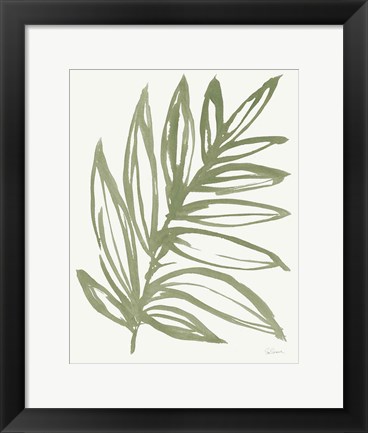 Framed Nature in Sage I Print