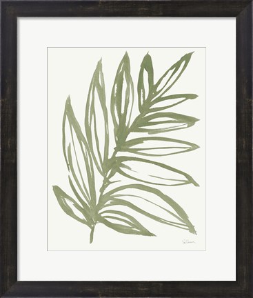 Framed Nature in Sage I Print