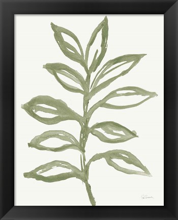 Framed Nature in Sage II Print