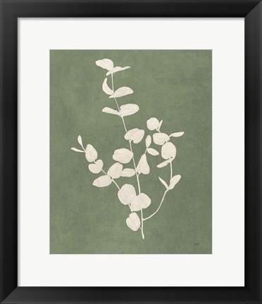 Framed Botanical Study II Forest Green Print