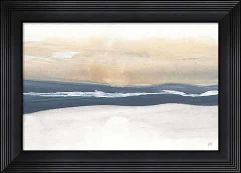 Framed Tonal Blue Gray IV Crop Print