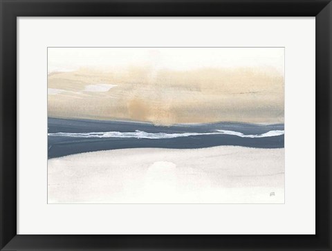 Framed Tonal Blue Gray IV Crop Print