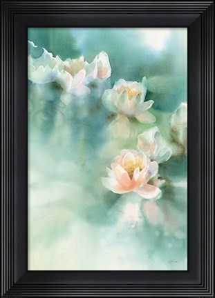 Framed Water Lily I Print