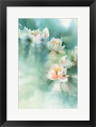 Framed Water Lily I Print