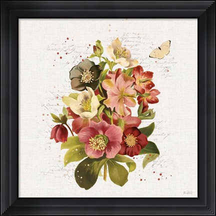 Framed Vintage Petals VIII Print