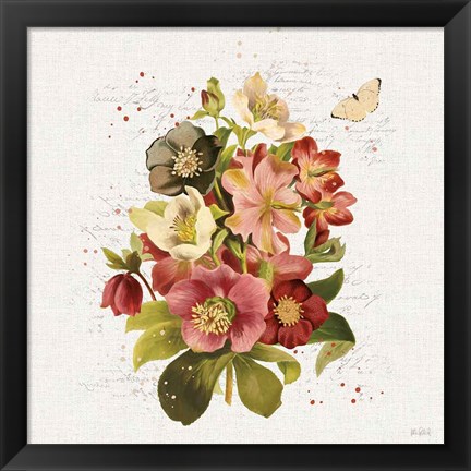 Framed Vintage Petals VIII Print