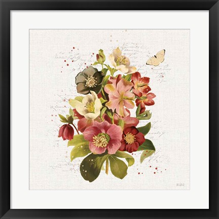 Framed Vintage Petals VIII Print