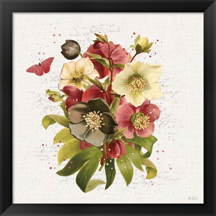 Framed Vintage Petals VII Print