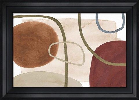 Framed Mediterranean Motif X Print