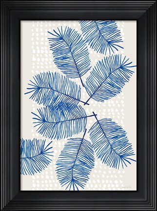 Framed Modern Leaves I Print