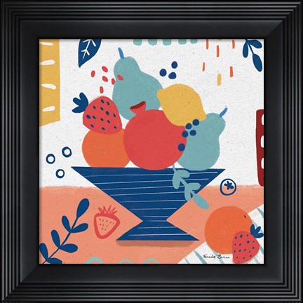 Framed Fruit Still Life II Print