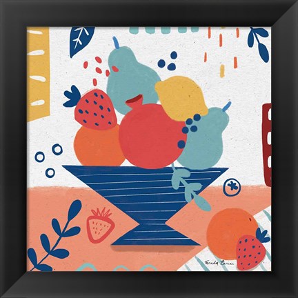 Framed Fruit Still Life II Print