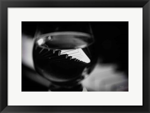 Framed Night Vibes BW Print