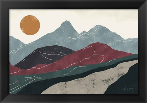 Framed Peru Trails Print