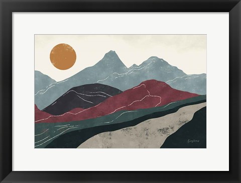 Framed Peru Trails Print