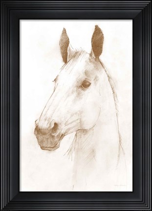 Framed Caesar Sepia Print