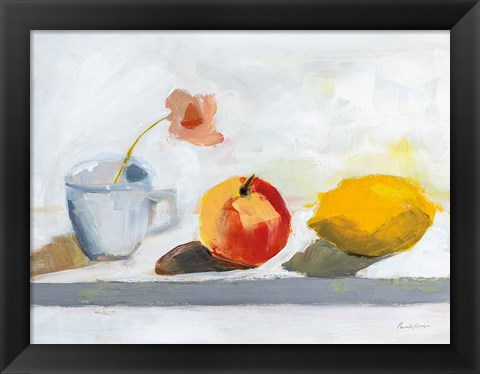 Framed Lemon Apple Cup Print