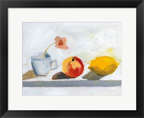 Framed Lemon Apple Cup Print