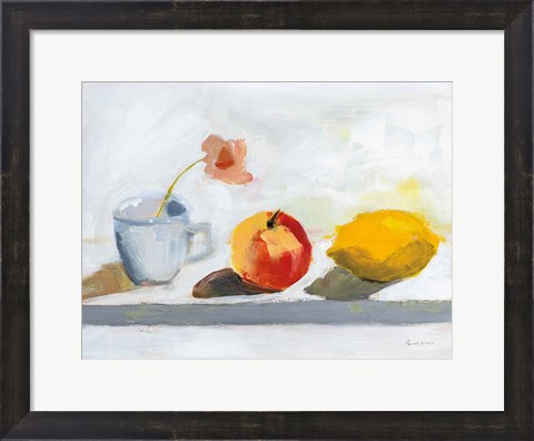 Framed Lemon Apple Cup Print