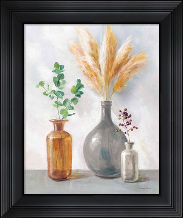 Framed Natural Riches II Charcoal Print