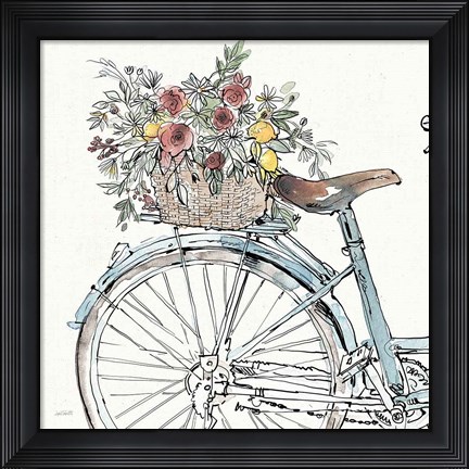 Framed Farmhouse Flea Market Bike II Print