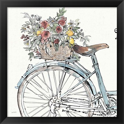 Framed Farmhouse Flea Market Bike II Print