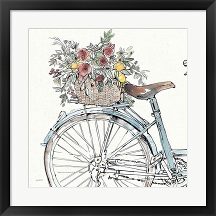 Framed Farmhouse Flea Market Bike II Print