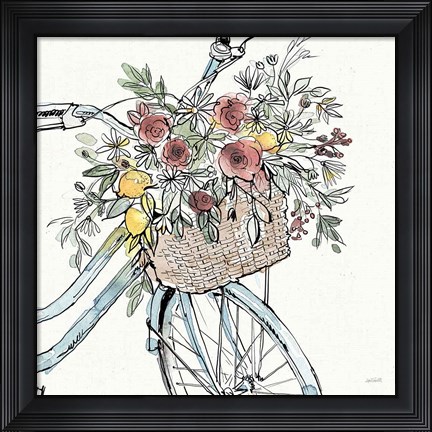 Framed Farmhouse Flea Market Bike I Print