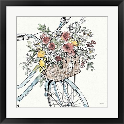 Framed Farmhouse Flea Market Bike I Print