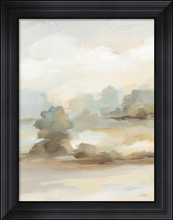 Framed Old Farm Landscape II Print