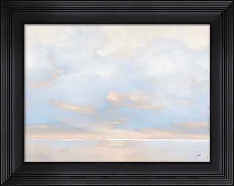 Framed Glint on the Horizon Blue Print